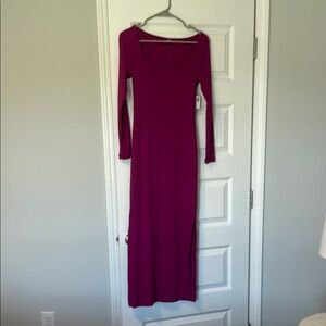 Old navy long burgundy dress